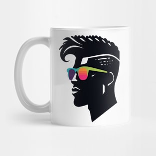 Afrocentric Multicolored Glasses Silhouette Mug